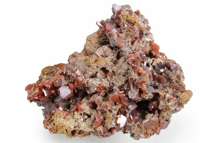 Fiery, Red-Brown Wulfenite Cluster - Kuruktag Mountains, China #361011